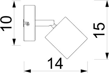 Nástenné bodové svietidlo DEMIA 1xGU10/8W/230V béžové