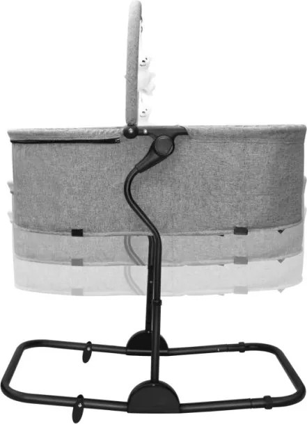 Detské hojdacie kreslo 4v1 Moon 35 sivé