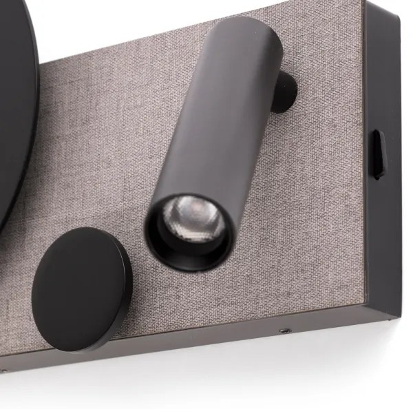 FARO 20066 - LED Stmievateľná nástenná lampička KLEE LED/10W/230V + LED/3W ľavá