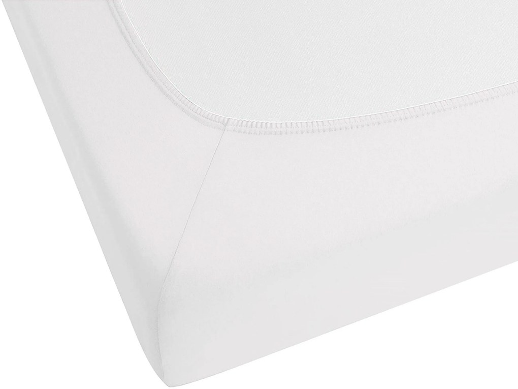 Bavlnená posteľná plachta 90 x 200 cm biela HOFUF Beliani