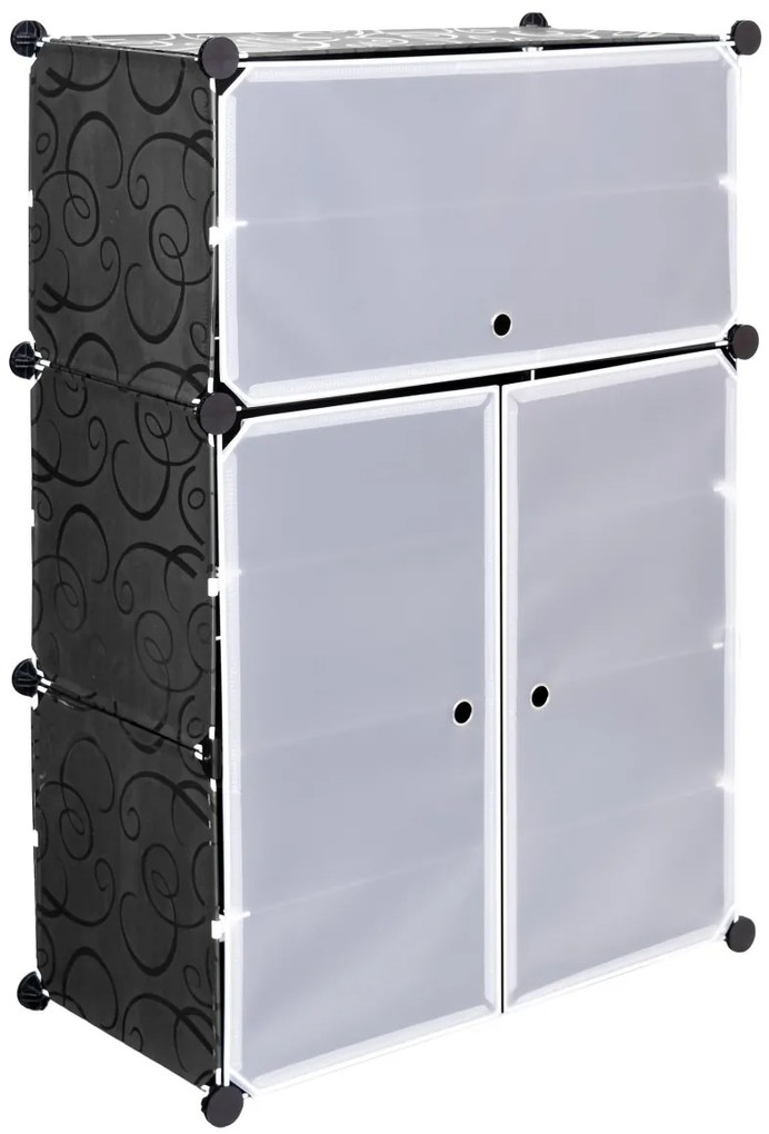 Modulárny botník RAKIA čierny