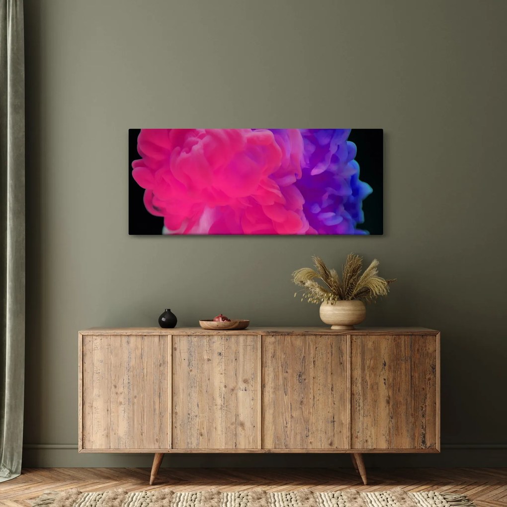 Obraz farebného dymu (120x50 cm)