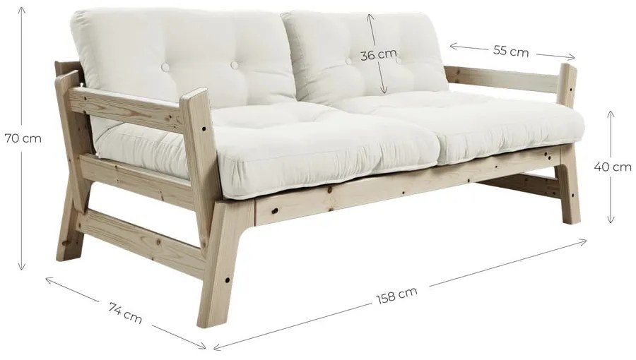 Variabilná pohovka Karup Design Step Natural Clear/Wheat Beige