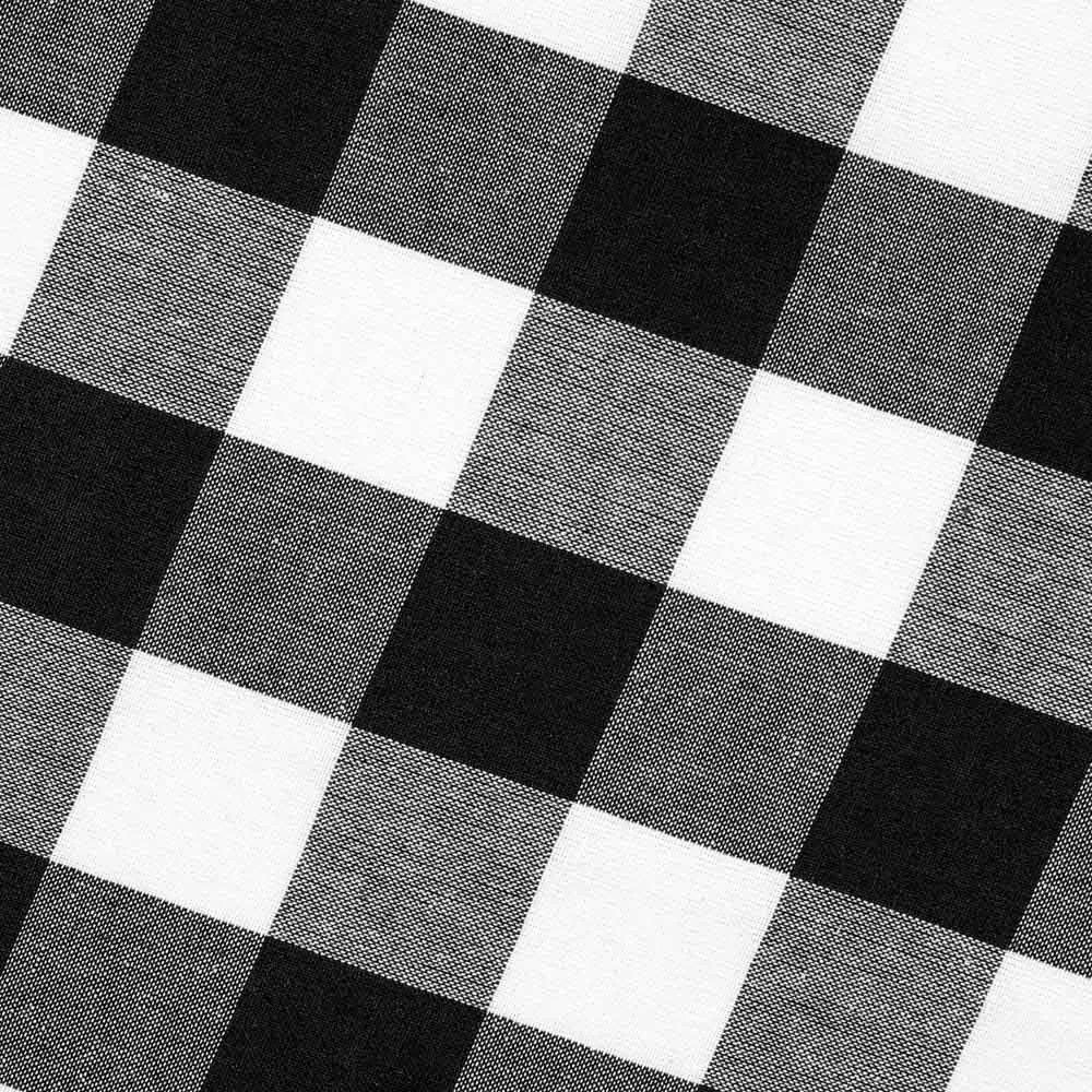 Bavlnená látka Olivia OL-004 Čierno-biela kocka veľká - šírka 150 cm