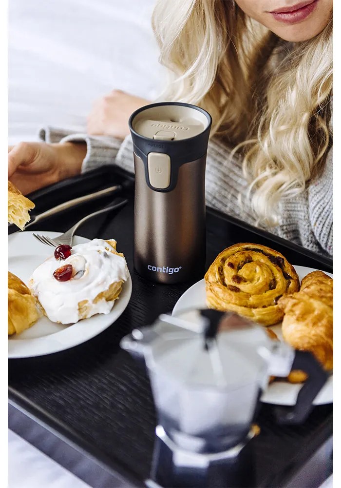 Contigo Termo fľaša Pinnacle 300 ml Transparent Matte Latte