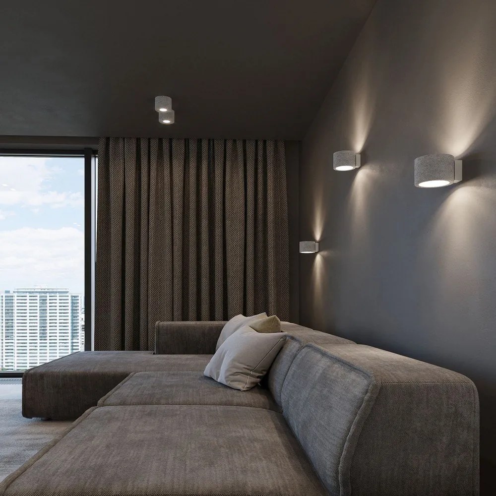 Betónové nástenné svietidlo Sollux Roda