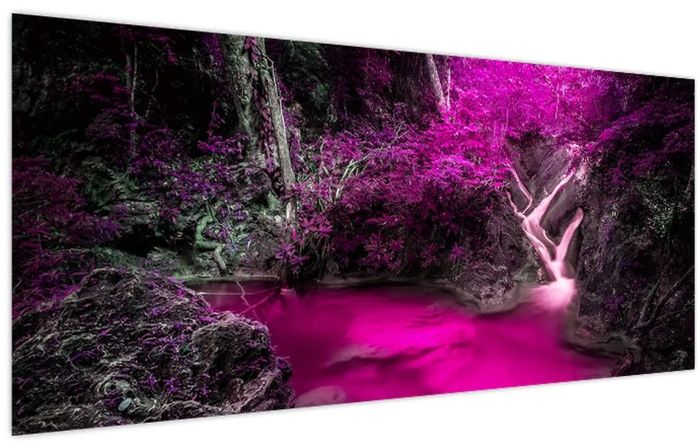 Obraz - Ružový les (120x50 cm)
