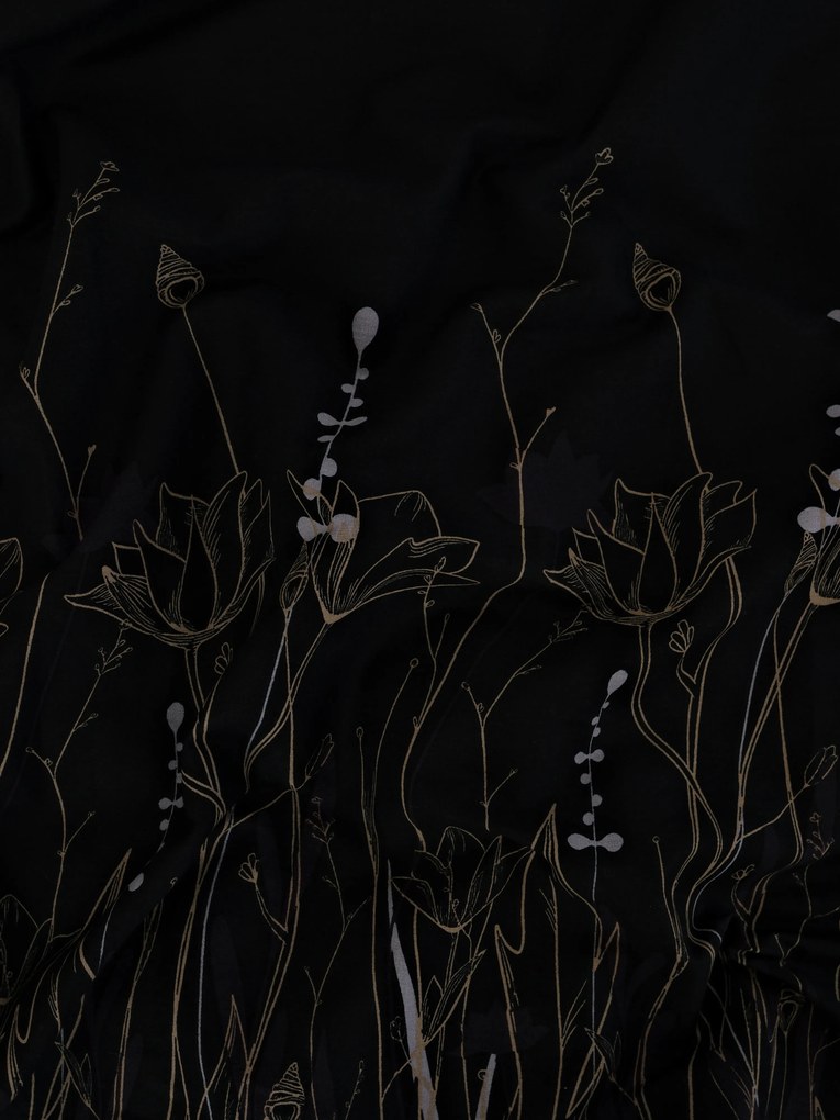 Bavlnené obliečky Renforcé - Aneta čierna