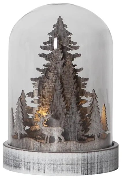 Hnedá vianočná svetelná dekorácia ø 12,5 cm Kupol – Star Trading