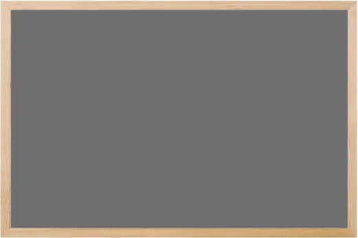Toptabule.sk KRT06 Sivá kriedová tabuľa v prírodnom drevenom ráme 80x60cm / nemagneticky