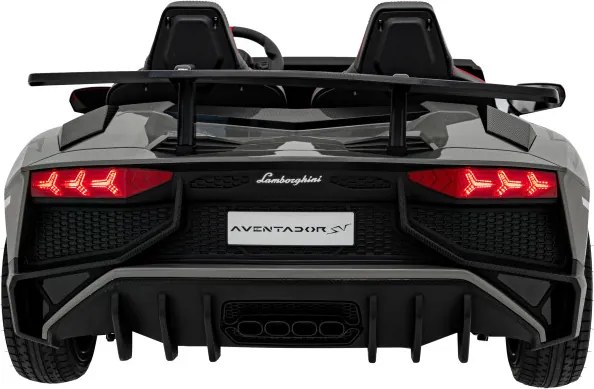 Detské elektrické autíčko Lamborghini Aventador SV 24 V sivé