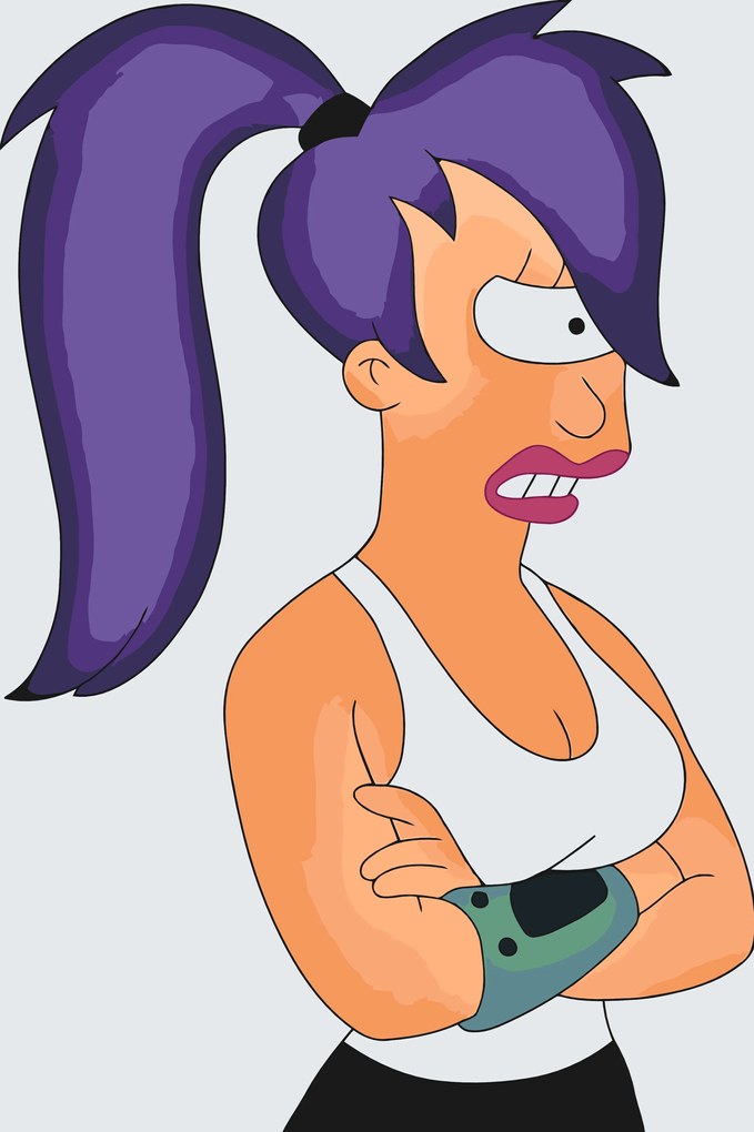 Gario Maľovanie podľa čísel Futurama Leela Rozmery: 80 x 120 cm, Rámovanie: S vnútorným rámom
