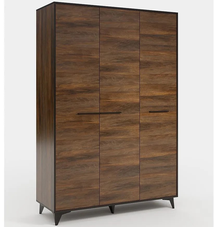 Skriňa Frida II S3D shirin walnut
