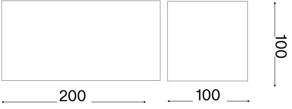 Ideal Lux - LED Vonkajšie nástenné svietidlo ATOM LED/25W/230V IP54 biela