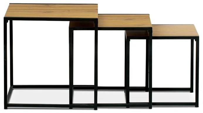 BONTEC Konferenčný stolík 45x45cm, mdf, divoký dub, AF-3003 OAK Farba: Hnedá