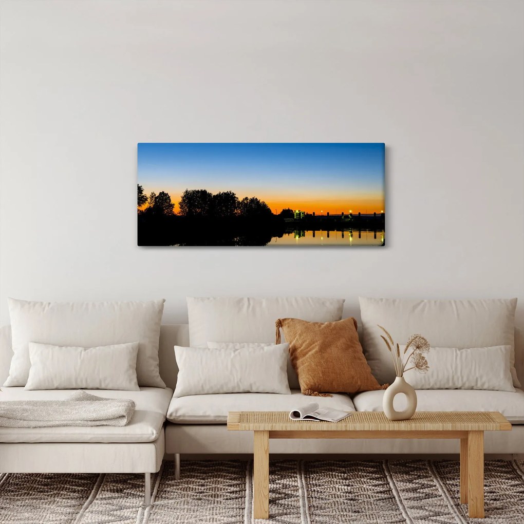 Obraz západu slnka (120x50 cm)