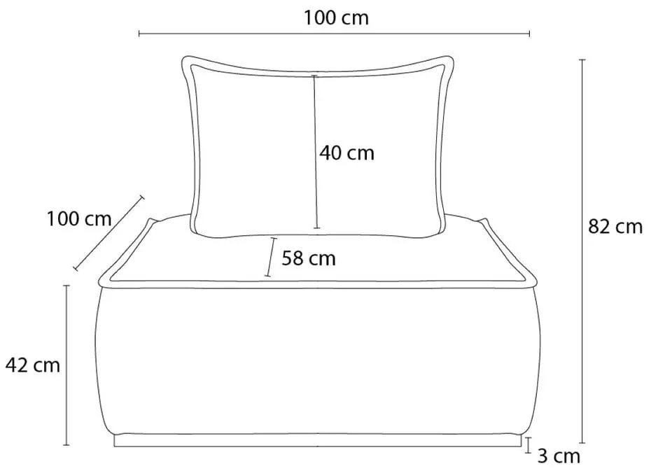 Béžové ženilkové kreslo Elisa – Bobochic Paris