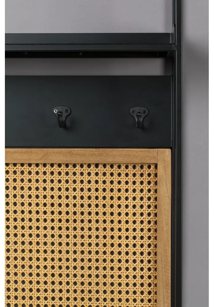 Nástenné zrkadlo s poličkou a vešiakom 53x165 cm Langres – Dutchbone