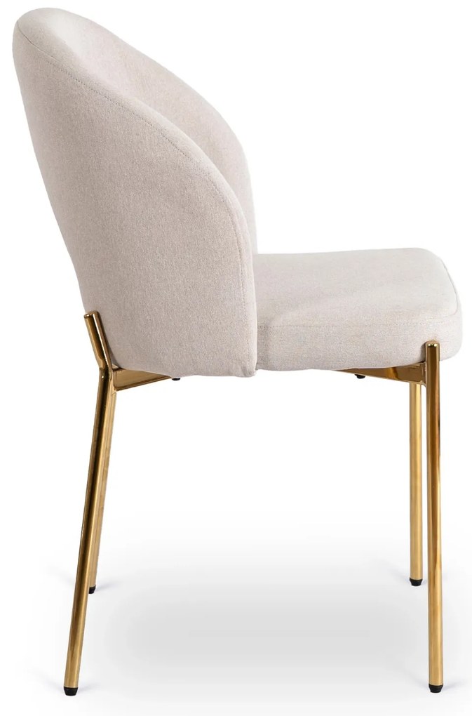 PROXIMA.store - Čalúnená glamour stolička BROS FARBA: béžová