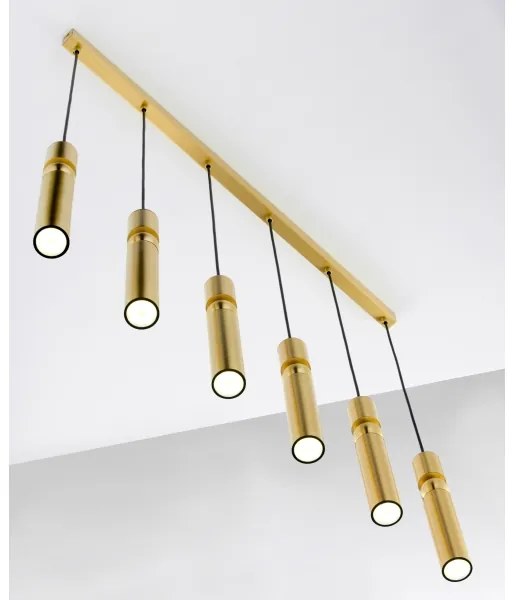 Jupiter 2011 - Luster na lanku ALAS 6xGU10/10W/230V zlatá