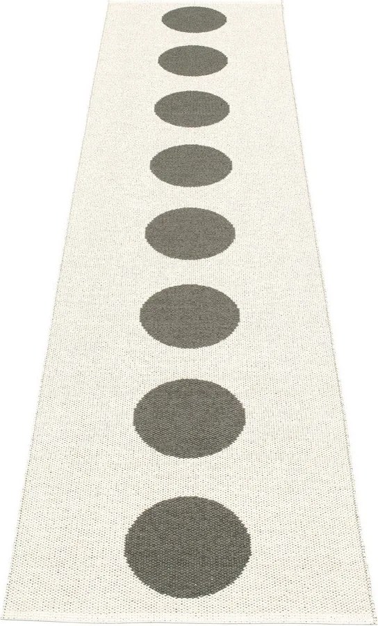 Tmavosivý vnútorný a vonkajší behúň 70x300 cm Vera Charcoal – Pappelina