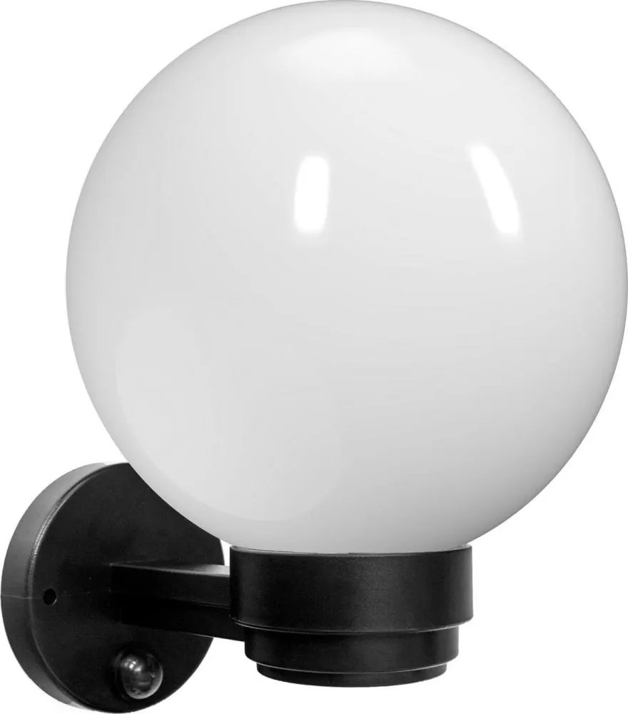 BRILAGI - Vonkajšie nástenné svietidlo so senzorom HARBOR 1xE27/40W/230V IP33 čierna/biela