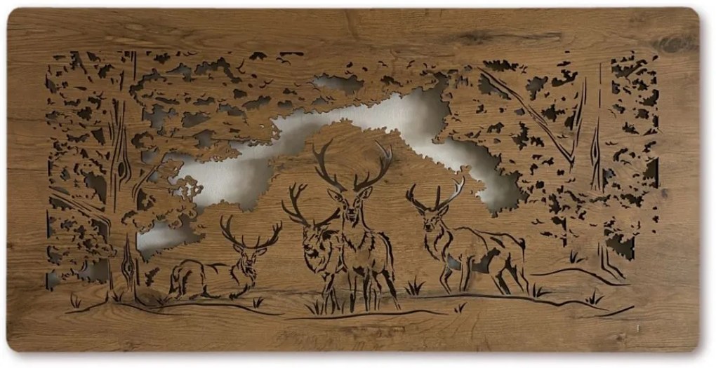 Led obraz Jeleň na batériu