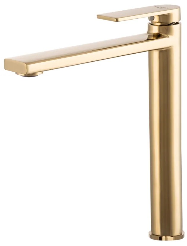 Gamma Rossa, vysoká umývadlová batéria h-260, zlatá lesklá, GMA-BRAUW-GD