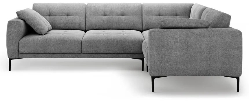 Sivá rohová pohovka (pravý roh/do L) Bemy – Micadoni