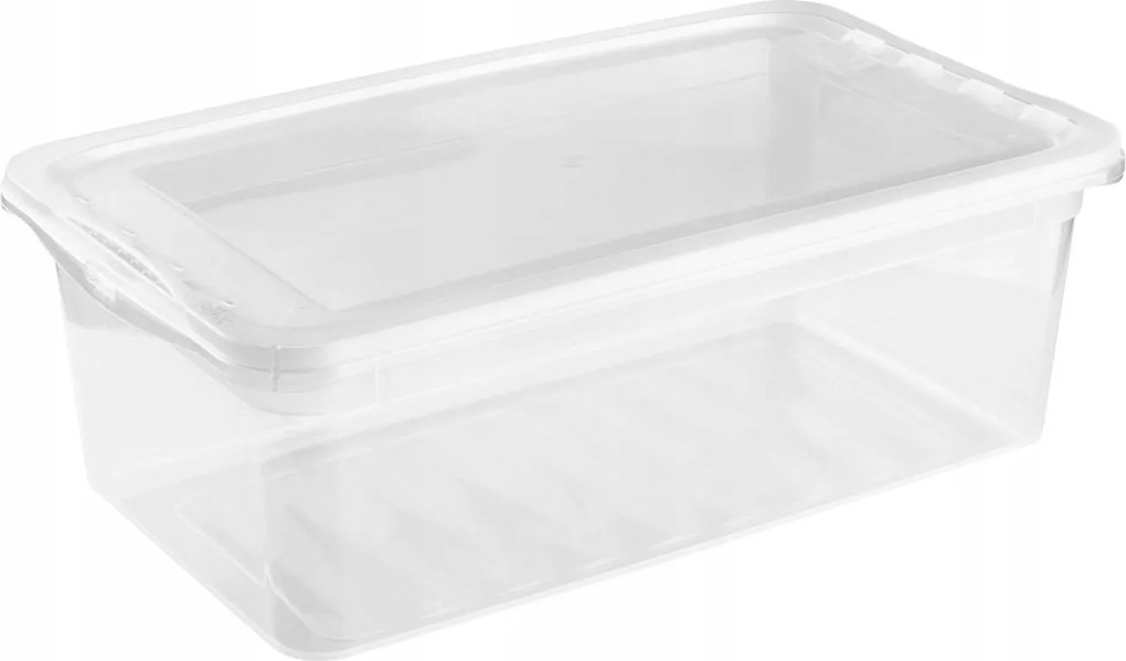 Keeeper Úložný box s vekom (má 2 funkcie) BEA Clearbox 5,5L, 33 x 19 x 12 cm