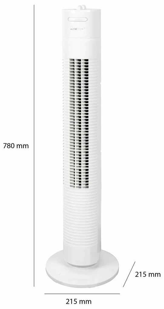 Clatronic TVL 3770 stĺpový ventilátor, biela
