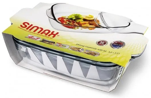 Simax FAT FREE pekáč hranatý 3,2 l