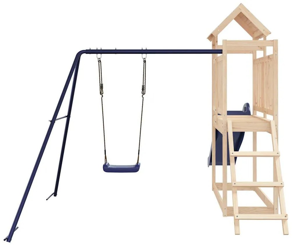 Vonkajšia súprava na hranie masívna borovica