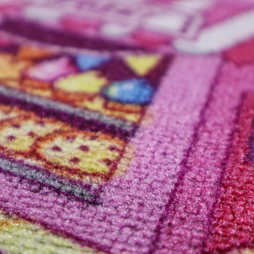 Associated Weavers, Detský kusový koberec cesty Sweet Town, 160x230, viacfarebná, detská izba