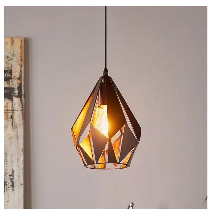 Eglo 49997 - Luster na lanku CARLTON 1xE27/60W/230V
