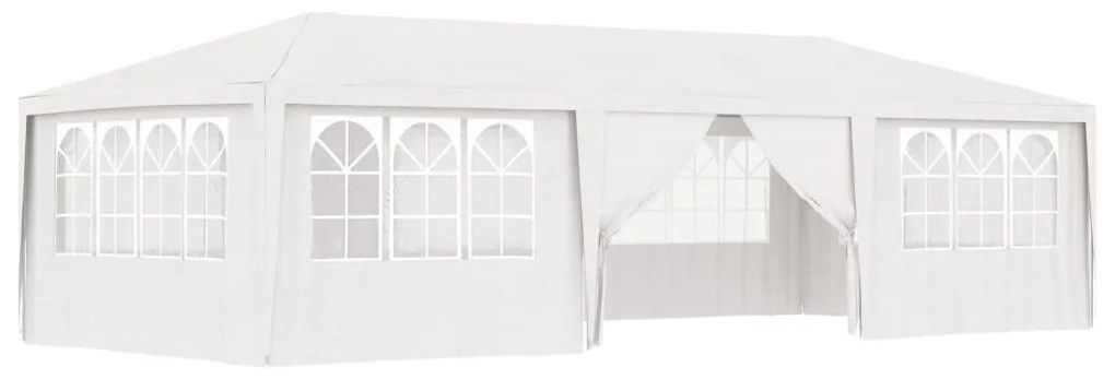 vidaXL Profesionálny párty stan+bočné steny 4x9 m, biely 90 g/m²