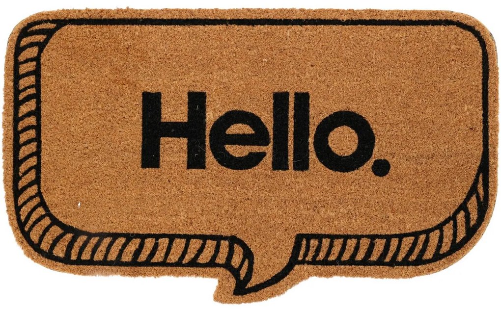 Vonkajšia rohožka Hello, 75x45 cm