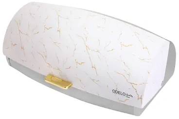 Chlebník glamour bielo-zlatý GILDO