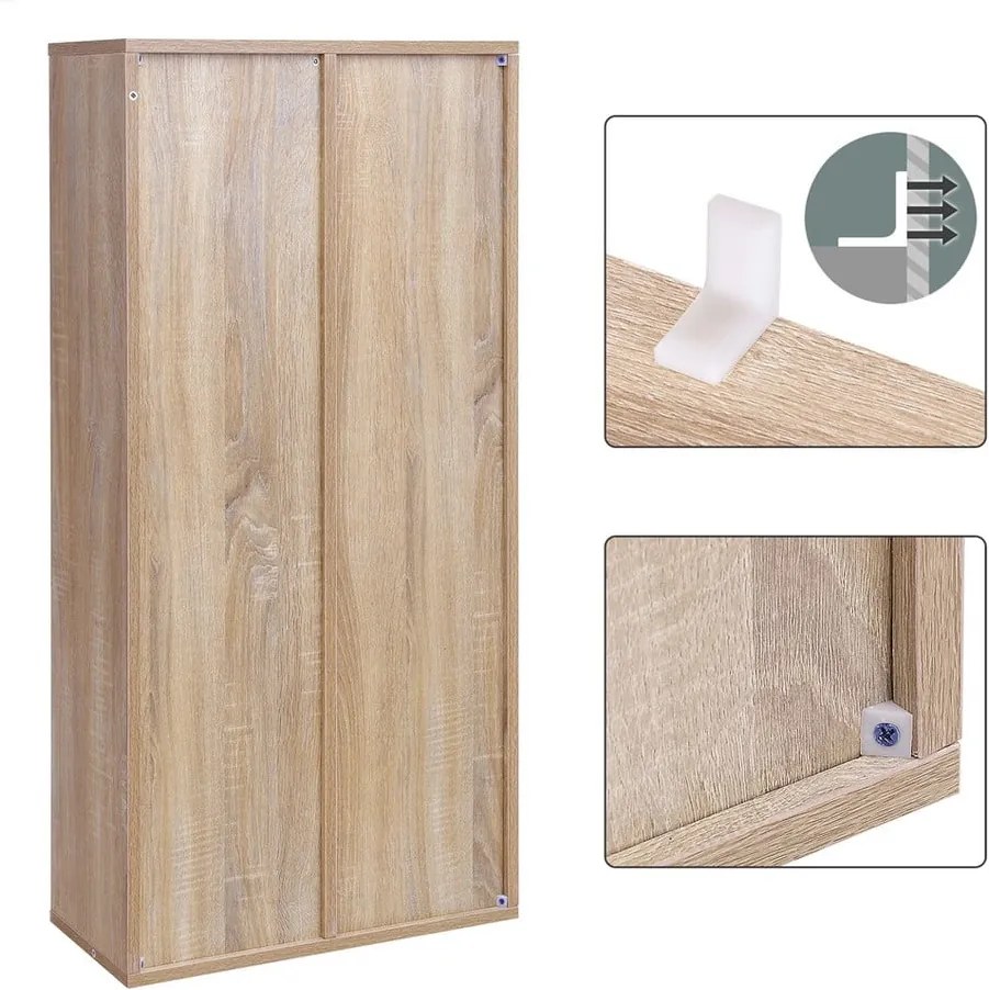 Knižnica Songmics Aisling, výška 106 cm