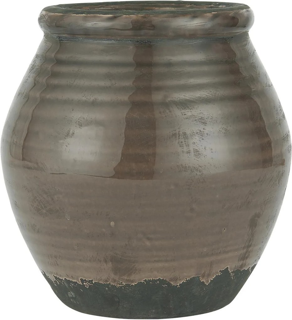 IB LAURSEN Keramická váza Grooves 20,5 cm
