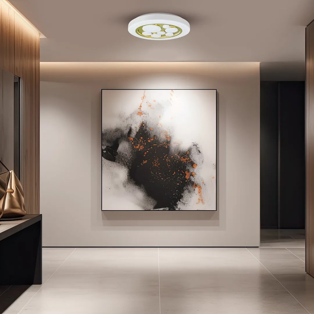 EUlight Stropné LED svietidlo Bubbles, 1x LED 30w, 3000-6000k, w/g, s ovládačom