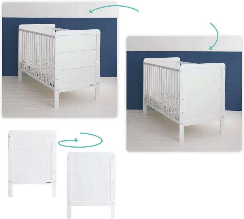 WO Detská postieľka Modern Cot 120x60 Variant úložný box: Bez úložného boxu
