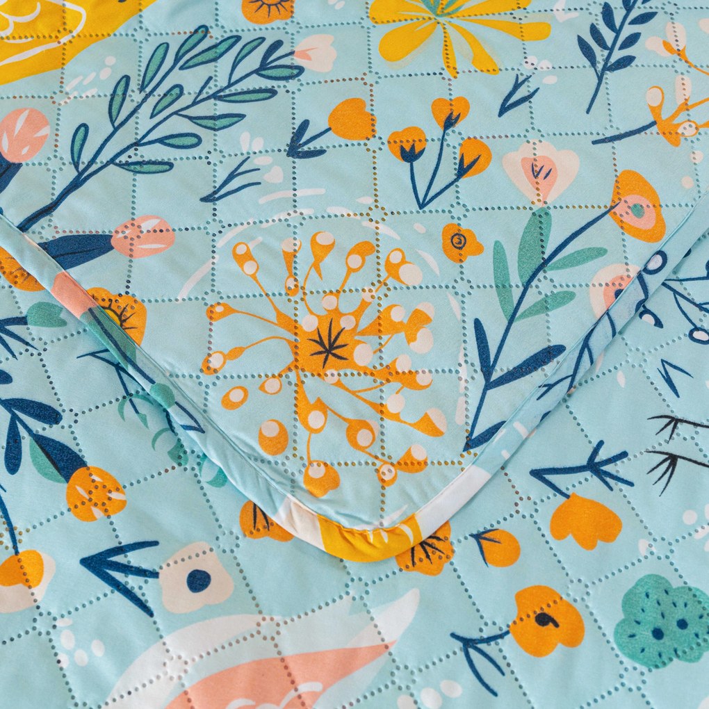 Prehoz na posteľ SPRING TWEET, farebný Rozmer: 220 x 240 cm