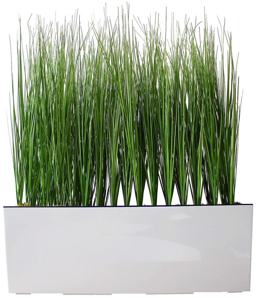 EmaHome Umělá tráva v obdélníkovém květináči / dekorace / 65 x 55 cm