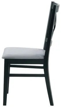 Jedálenská stolička krížová čierna ZAYDEN