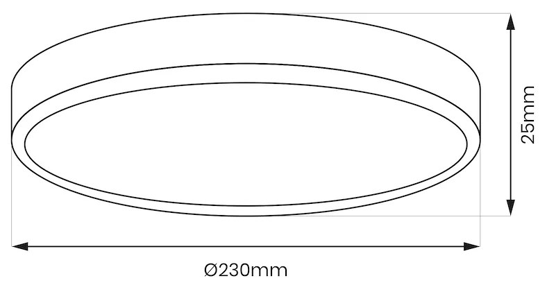 Stropné LED svietidlo Maq, 1x LED 18w, 3000-6500k, b