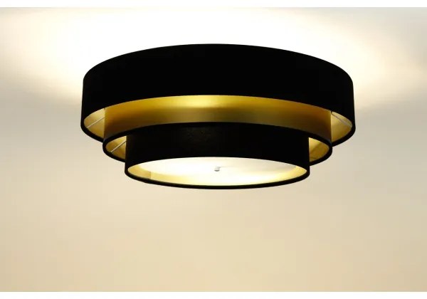 Stropné svietidlo TRINITI 2xE27/60W/230V čierna/zlatá