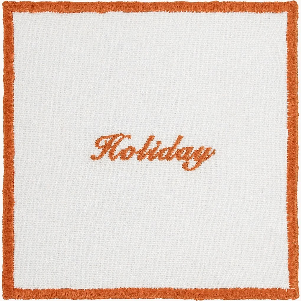 Bavlnené podložky pod poháre Holiday, 4 ks