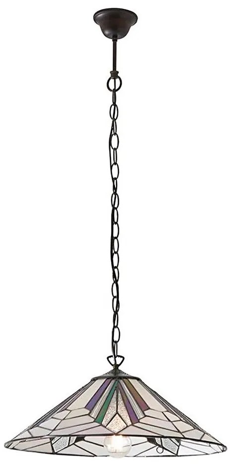 Endon 63938 - Luster na reťazi Tiffany ASTORIA 1xE27/60W/230V pr. 48 cm