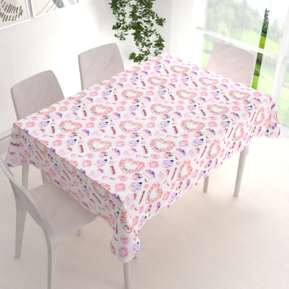 Biante Dekoračný obdĺžnikový obrus PML-037 Ružová cukráreň 60x100 cm
